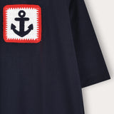 Crocheted dress - Navy