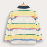 Long sleeve striped shirt - yellow