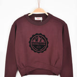 Potter shirt with velvet emblem - burgundy
