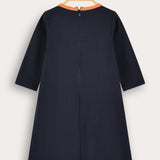 Crocheted dress - Navy