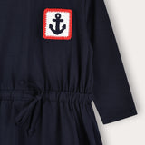 Crocheted dress - Navy