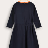 Crocheted dress - Navy