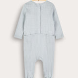 Babygro Pocket Bear - Blue