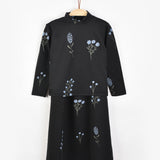 Floral print dress - black/blue