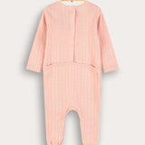 Babygro Pocket Bear - Pink