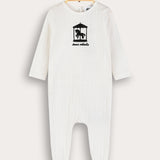 Babygro Pocket Bear - White