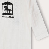 Babygro Pocket Bear - White
