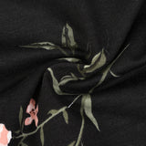 Floral print dress - black