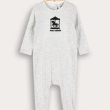 Babygro Pocket Bear - Gray