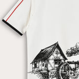 Country Print T-Shirt - White