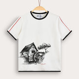Country Print T-Shirt - White