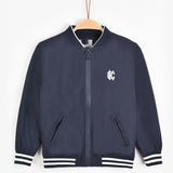 Sporty jacket with lining - Navy
