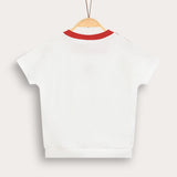 Sporty style shirt - white