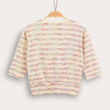 Striped tie-dye shirt - blue