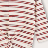 Striped tie-dye shirt - beige