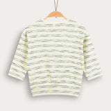 Striped tie-dye shirt - green
