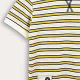 Striped waffle shirt - Navy