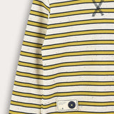 Striped waffle shirt - Navy