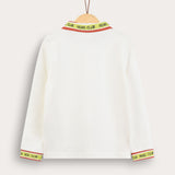 Sporty polo shirt - cream