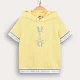 Short sleeve shirt + logo - yellow