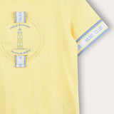 Short sleeve shirt + logo - yellow