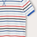 Striped shirt with ribbed hem - Royal