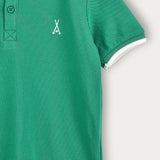Polo shirt with buttons - green