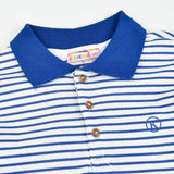 Striped Polo S.A. - Blue