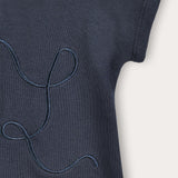 Baby shirt with embroidery - Navy