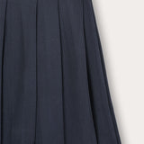Patterned pleated skirt - Navy