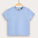 Basic Baby Rib Shirt - Light Blue