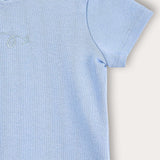 Basic Baby Rib Shirt - Light Blue