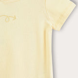 Basic Baby Rib Shirt - Yellow