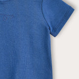 Basic Baby Rib Shirt - Blue