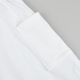 Gathered skirt with pockets - cream