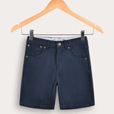 Drill Shorts with Pockets - Navy
