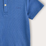 Rivet shirt with buttons - blue