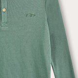 Rivet shirt with buttons - green