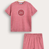 Pajama set with patch - red