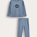 Pajama set with patch - blue