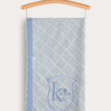 Knit blanket - blue