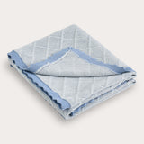 Knit blanket - blue