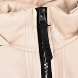 Puffer coat with hood - Stone