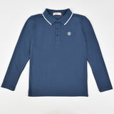 Pique Polo Shirt S.A. Website - Blue