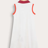 Rivet sarafan with collar - cream