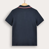 Rivet shirt with collar - Navy
