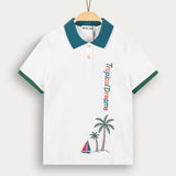 Rivet shirt with collar - cream