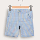 Striped Twill Shirt - Blue