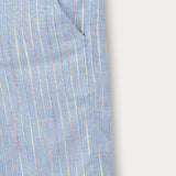 Striped Twill Shirt - Blue