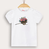 Baby T-shirt with print - white